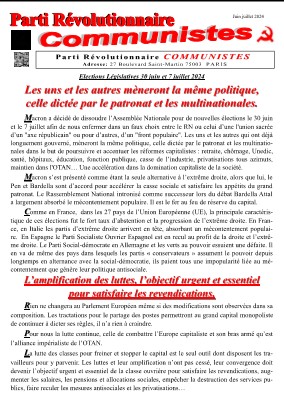 tract lesgislatives 2024