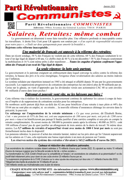 Tract janvier 2023