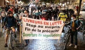 livreurs lutte